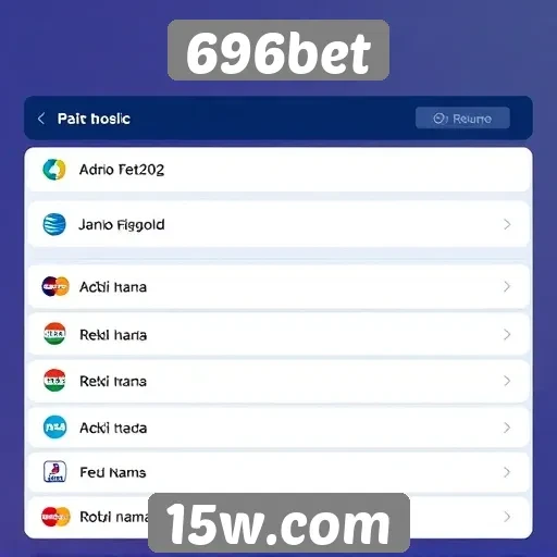Métodos de pagamento disponíveis na 696bet